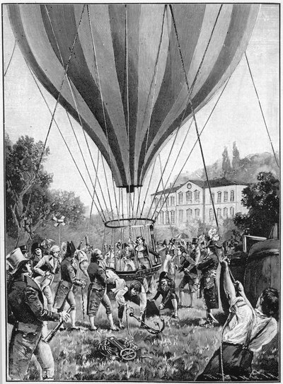Joseph Louis Gay-Lussac faisant une ascension en ballon depuis Paris, 14 septembre 1804, 1910 - Unbekannt