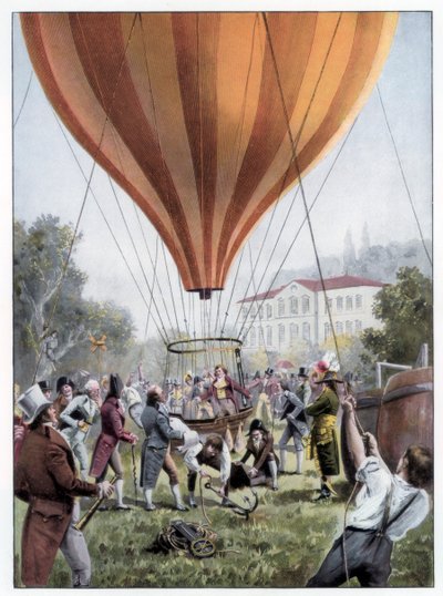 Ascension en montgolfière de Joseph Louis Gay-Lussac, Paris, septembre 1804, 1900 - Unbekannt