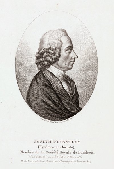 Joseph Priestley, théologien et chimiste anglo-américain, vers 1780 - Unbekannt