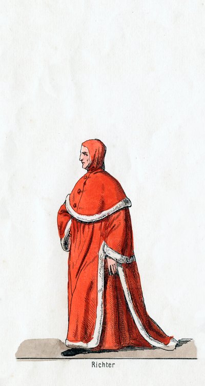 Juge, costume pour la pièce de Shakespeare, Henry VIII, 19e siècle - Unbekannt