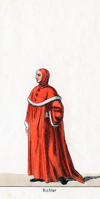 Juge, costume pour la pièce de Shakespeare, Henry VIII, XIXe siècle - Unbekannt