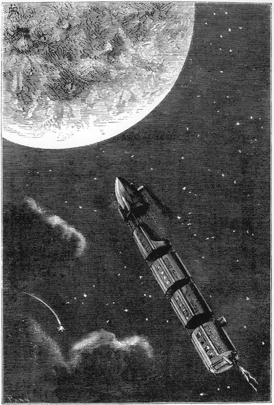 Jules Verne 1828-1905, De la Terre à la Lune, 1865 - Unbekannt