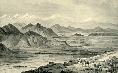 Kaboul, vue vers le nord depuis la colline au-dessus du camp britannique à Beni Hissar, 8 octobre 1879 - Unbekannt