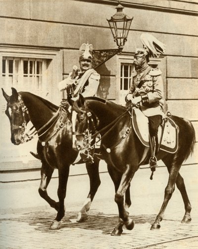 Kaiser Wilhelm II et le roi George V à Berlin, Allemagne, 1911, 1935 - Unbekannt