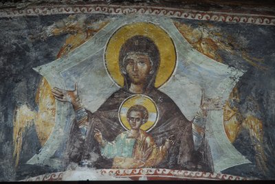 Kariye Camii (église Saint-Sauveur-in-Chora) fresque : Vierge à l