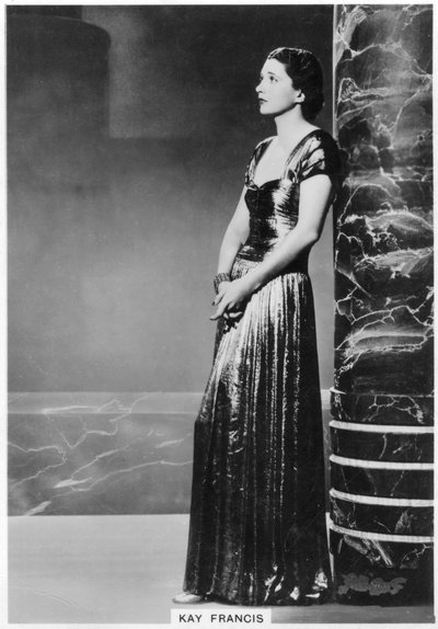 Kay Francis, actrice de théâtre et de cinéma américaine, 1938 - Unbekannt