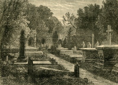 Cimetière de Kensal Green, vers 1876 - Unbekannt