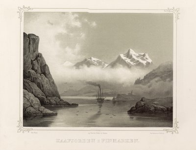 Kåfjord en Finmark. Illustration du livre Norway represented by drawings par Asbjørnsen, P.Chr. publié par Chr. Tønsberg (Norvège 1848) - Unbekannt