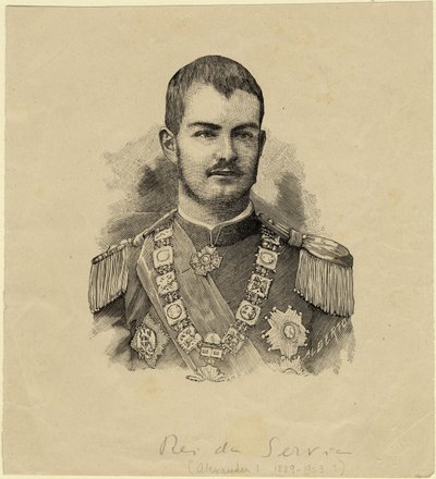 Roi Aleksandar de Serbie 1876-1903, c. 1889 - Unbekannt