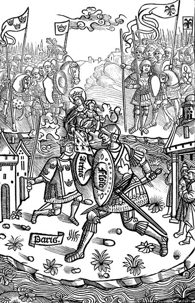 Le roi Arthur combattant un géant, 1514 - Unbekannt
