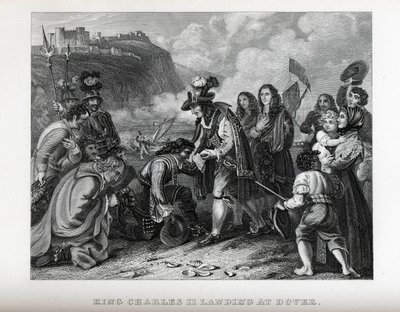 Le roi Charles II débarquant à Douvres, 1882 - Unbekannt