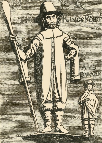 Le roi Charles, portier et nain, vers 1872 - Unbekannt