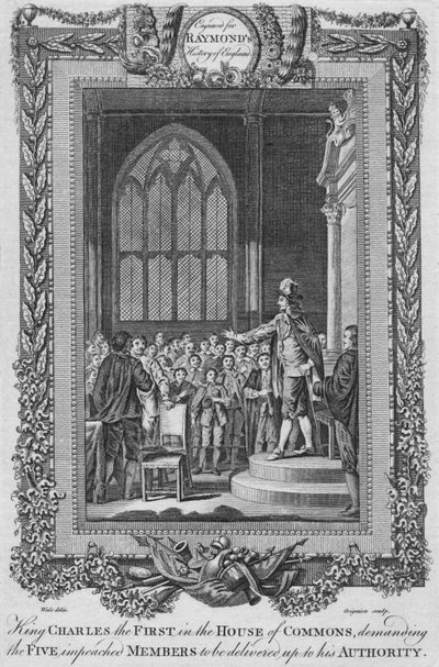 Le roi Charles Ier à la Chambre des communes, vers 1787 - Unbekannt
