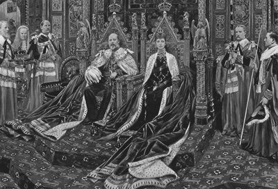Le roi Édouard VII et la reine Alexandra à l