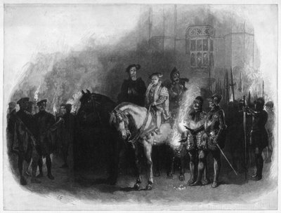 Le roi Édouard VI et Edward Seymour, duc de Somerset, Hampton Court, XIXe siècle - Unbekannt
