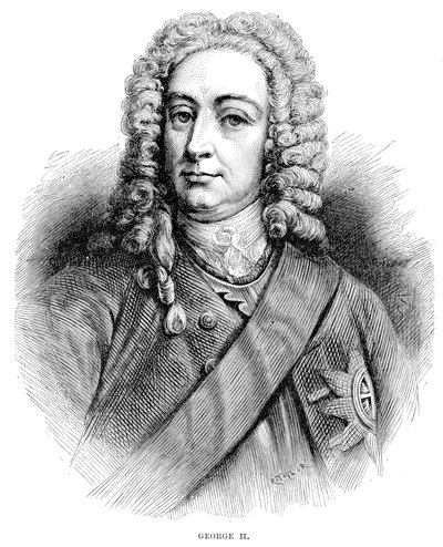 Le roi George II 1683-1760, roi de Grande-Bretagne et d