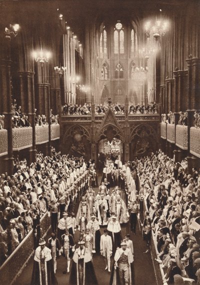 Procession de couronnement du roi George VI, Westminster Abbey, 1937 - Unbekannt