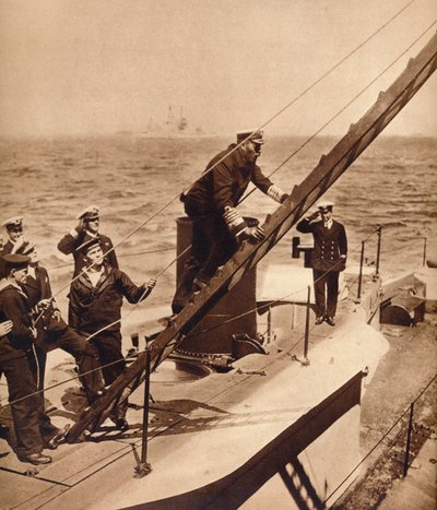 Le roi George V en mer avec sa marine, vers 1910-1935 - Unbekannt