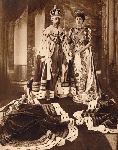 Le roi George V et la reine Mary couronnés et vêtus pour le Durbar de Delhi, 1911 1935 - Unbekannt
