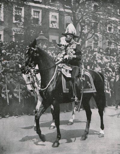 Le roi George V aux funérailles de son père le roi Édouard VII, Londres, 20 mai 1910 - Unbekannt
