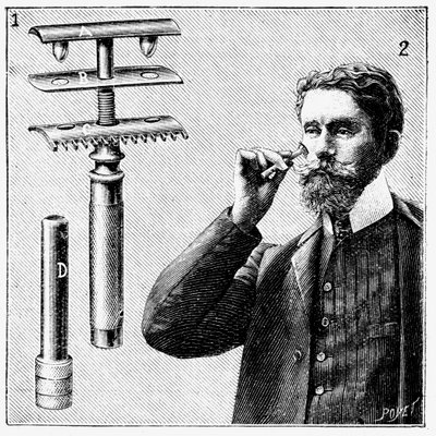 Rasoir de sûreté King Gillette avec lame remplaçable, 1905 - Unbekannt