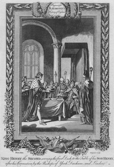 Le roi Henri II servant le premier plat à la table de son fils, c1787 - Unbekannt