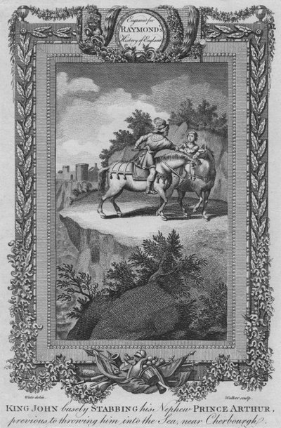 Le roi Jean poignardant bassement son neveu le prince Arthur, avant de le jeter à la mer, vers 1787 - Unbekannt