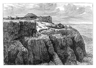 Maison du roi Théodore à Magdala, Éthiopie, vers 1868 - Unbekannt