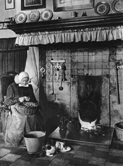 Cuisine et salon en un, Twente, Pays-Bas, vers 1934 - Unbekannt
