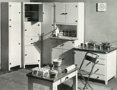 Mobilier de cuisine par Heals, Londres, 1937 - Unbekannt