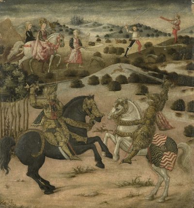 Scène de légende de chevalier, 1450-1475 - Unbekannt