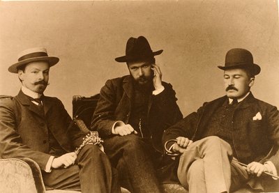 Konstantin Balmont, Sergei Poliakov et Modest Durnov, poètes russes, 1904 - Unbekannt