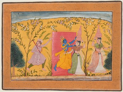 Krishna exige un péage des laitières, d