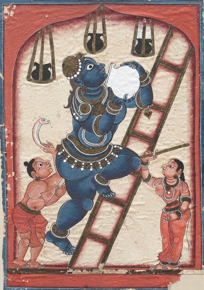 Krishna volant du caillé, fin des années 1700 - Unbekannt
