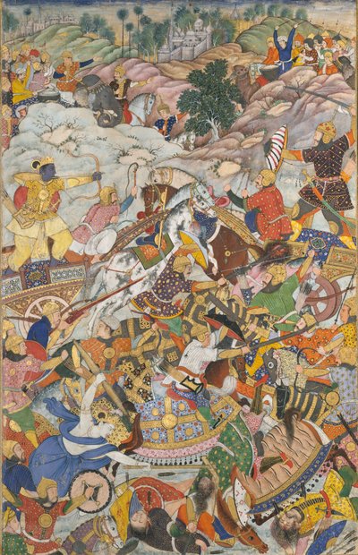 Krishna et Balarama combattant l