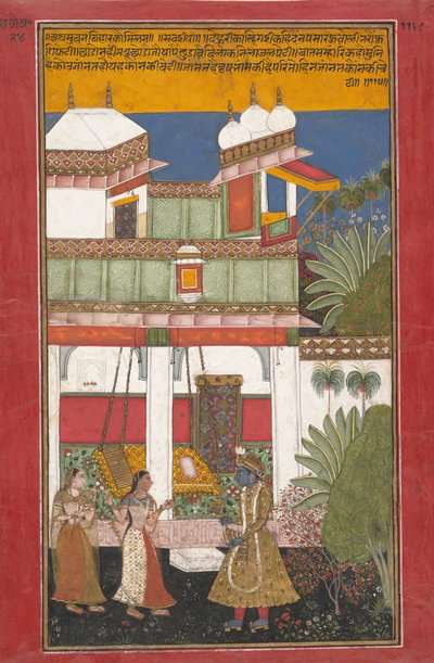 Krishna et Radha, Page d