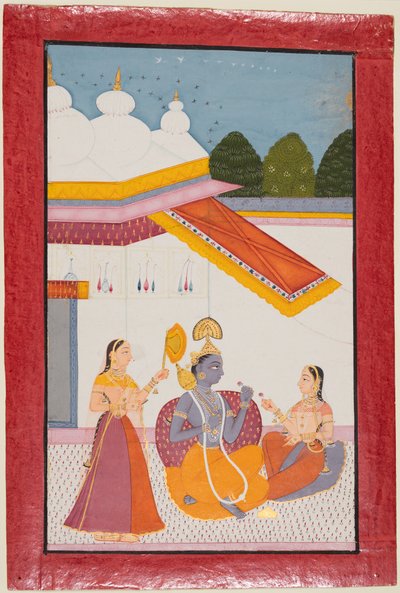 Krishna sous un dais, vers 1680 - Unbekannt