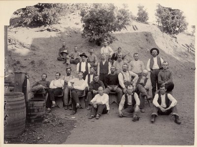 Équipe de la mine La Grange, Californie, années 1900 - Unbekannt