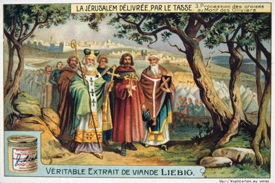 La Jérusalem délivrée par le Tasse, Procession des croix au Mont des Oliviers, 19ème siècle - Unbekannt