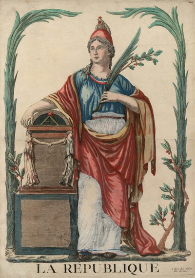 La République Figure allégorique de la République française, 1793 - Unbekannt