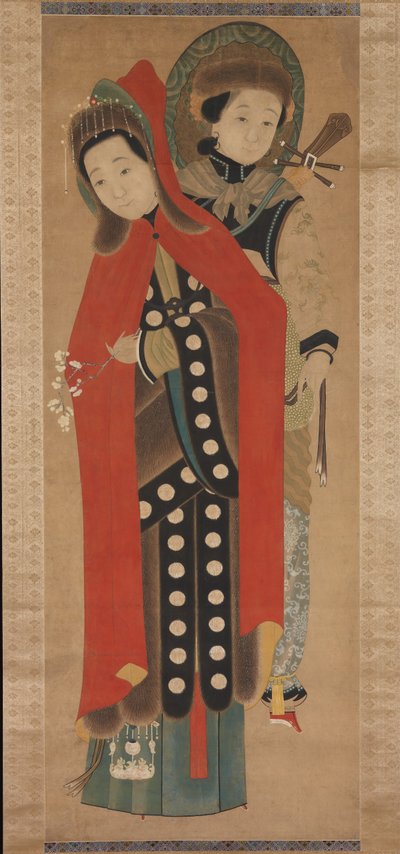 Dame et Servante, 19ème siècle - Unbekannt