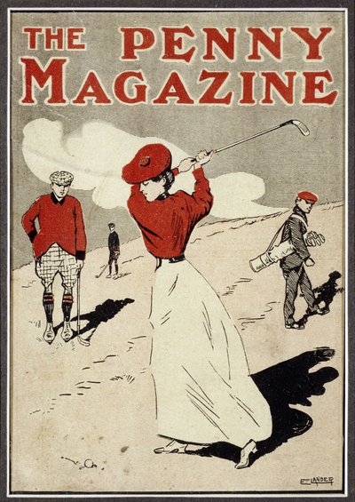 Golfeuse prenant un swing sur la couverture de 