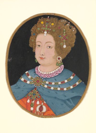 Dame en costume élisabéthain, fin XVIIe siècle - Unbekannt