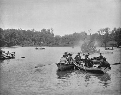 Lac dans le parc Wade, Cleveland, Ohio, vers 1897 - Unbekannt