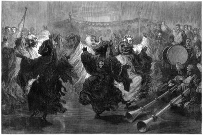 Danse lama à Jummoo, exécutée devant le prince de Galles, 1876 - Unbekannt