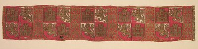 Lampas avec héraldique de Castille et León, d