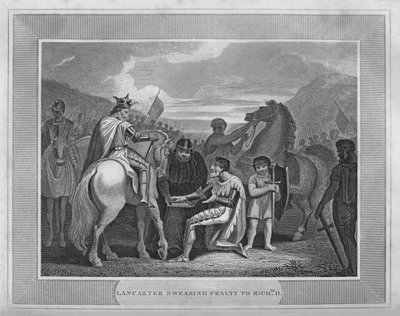 Lancastre prêtant serment de fidélité à Richard II, 1838 - Unbekannt