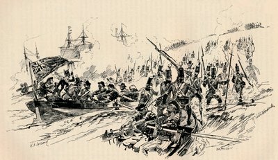 Débarquement de Sir Ralph Abercromby et des forces britanniques à Alexandrie, 1801, 1884 - Unbekannt