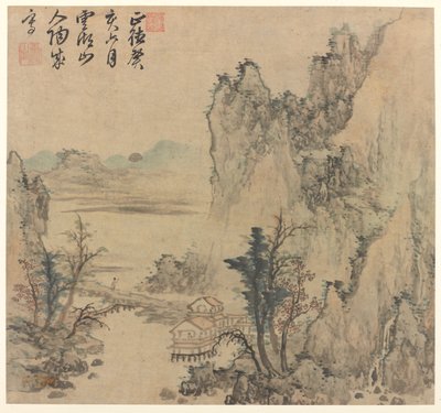 Paysage, fin de la dynastie Ming ou début de la dynastie Qing, 17e siècle - Unbekannt