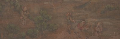 Peinture de Paysage de Figure dans un Cadre Boisé - Unbekannt